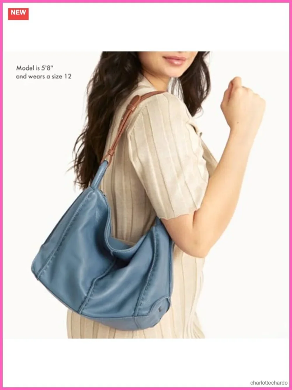 Large Leather Hobo Purse with Zipper Pocket for Everyday & Travel